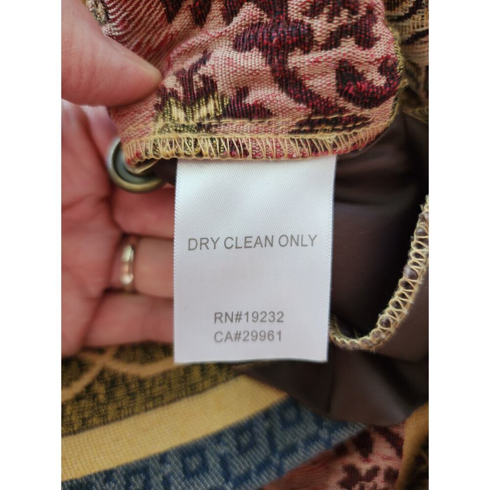 Alfred Dunner Women's Size 20W Multicolor Paisley Button Up Collared Blazer - Picture 6 of 6